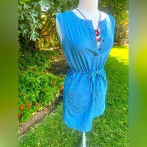 J. CREW Blue Jean Mini Dress